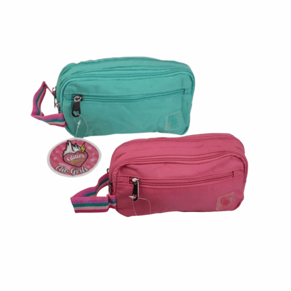 ESTOJO ESCOLAR DUPLO EM TECIDO - CLIO