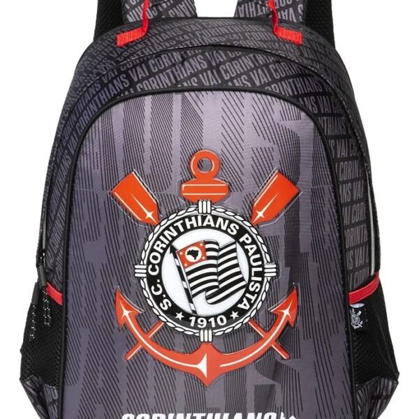 MOCHILA OFICIAL CORINTHIANS CAMPEÃO | C/ ALÇAS | ESPAÇOSA | ESTILOSA | BOLSO LATERAL - XERYUS