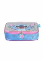 Estojo Box Juvenil Holográfico Stitch | Médio | com Divisória Interna | Zíper com Detalhe | Rosa ou Azul - Luxcel - Imagem 3