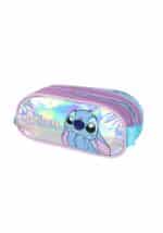 Estojo Escolar Triplo Juvenil Stitch Holográfico - Luxcel - Imagem 2