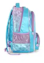 MOCHILA INFANTIL HOLOGRÁFICA STITCH PELÚCIA | ROSA E AZUL - LUXCEL - Imagem 7