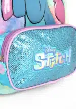 MOCHILA INFANTIL HOLOGRÁFICA STITCH PELÚCIA | ROSA E AZUL - LUXCEL - Imagem 4