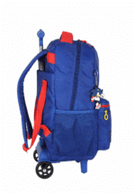 MOCHILA DE RODINHAS SONIC | PRETA - AZUL | LUXCEL - Imagem 4