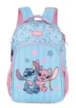 MOCHILA ESCOLAR ESTAMPADA STITCH & ANGEL - LUXCEL - Imagem 2