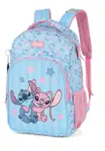 MOCHILA ESCOLAR ESTAMPADA STITCH & ANGEL - LUXCEL - Imagem 3