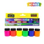 Tinta Tempera Guache Para Criança Desenhar Pintar Colorir | 6 cores - Acrilex - Imagem 4