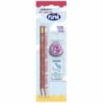 KIT LÁPIS FINI - 2 LÁPIS ESCREVER + BORRACHA + APONTADOR