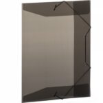 PASTA COM ELASTICO OFICIO PLASCONY - TRANSPARENTE/FUME - Imagem 3