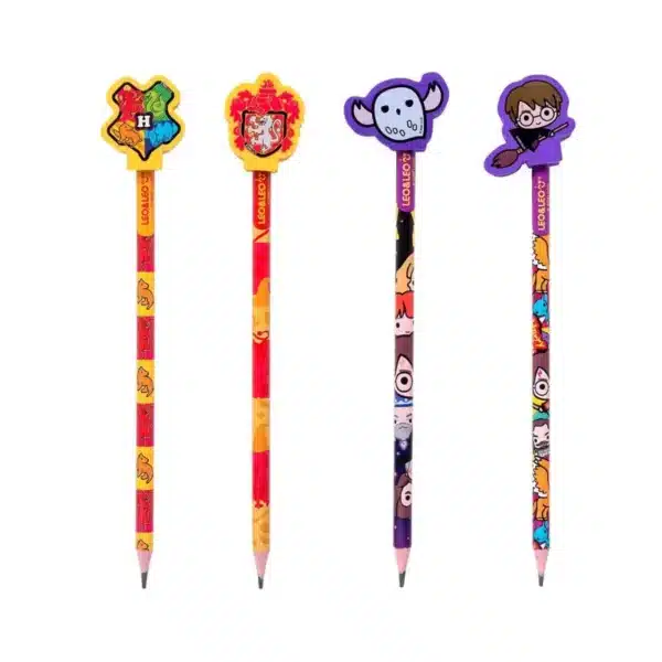 Lápis HB Com Borracha Na Ponta Harry Potter - Leo&Leo