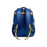 MOCHILA ESPORTIVA ESCOLAR REAL MADRID | AZUL | BOLSOS FRONTAL E LATERAL | ALÇAS ACOLCHOADAS | ESPAÇOSA | ZIPER BICOLOR - XERYUS - Imagem 3