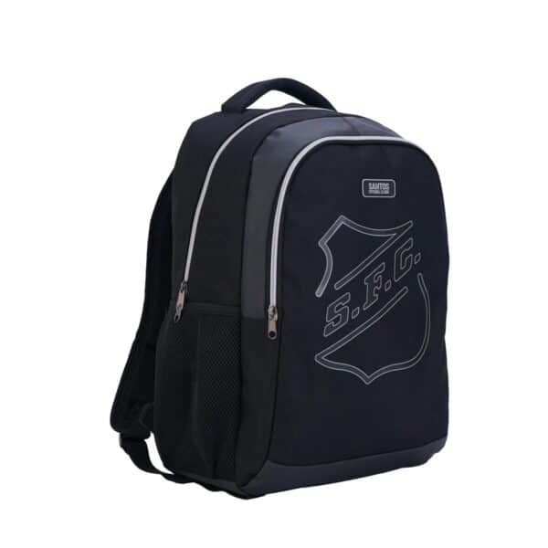 MOCHILA ESCOLAR OFICIAL SANTOS FC | ESPORTIVA | COM ALÇAS MACIAS | ESPAÇOSA | 2 COMPARTIMENTOS - XERYUS