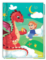 CADERNO INFANTIL BROCHURÃO AVENTURA COM DRAGÕES | 80FLS | CAPA DURA - CREDEAL - Imagem 2