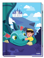 CADERNO INFANTIL BROCHURÃO AVENTURA COM DRAGÕES | 80FLS | CAPA DURA - CREDEAL - Imagem 4