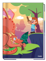 CADERNO INFANTIL BROCHURÃO AVENTURA COM DRAGÕES | 80FLS | CAPA DURA - CREDEAL - Imagem 6