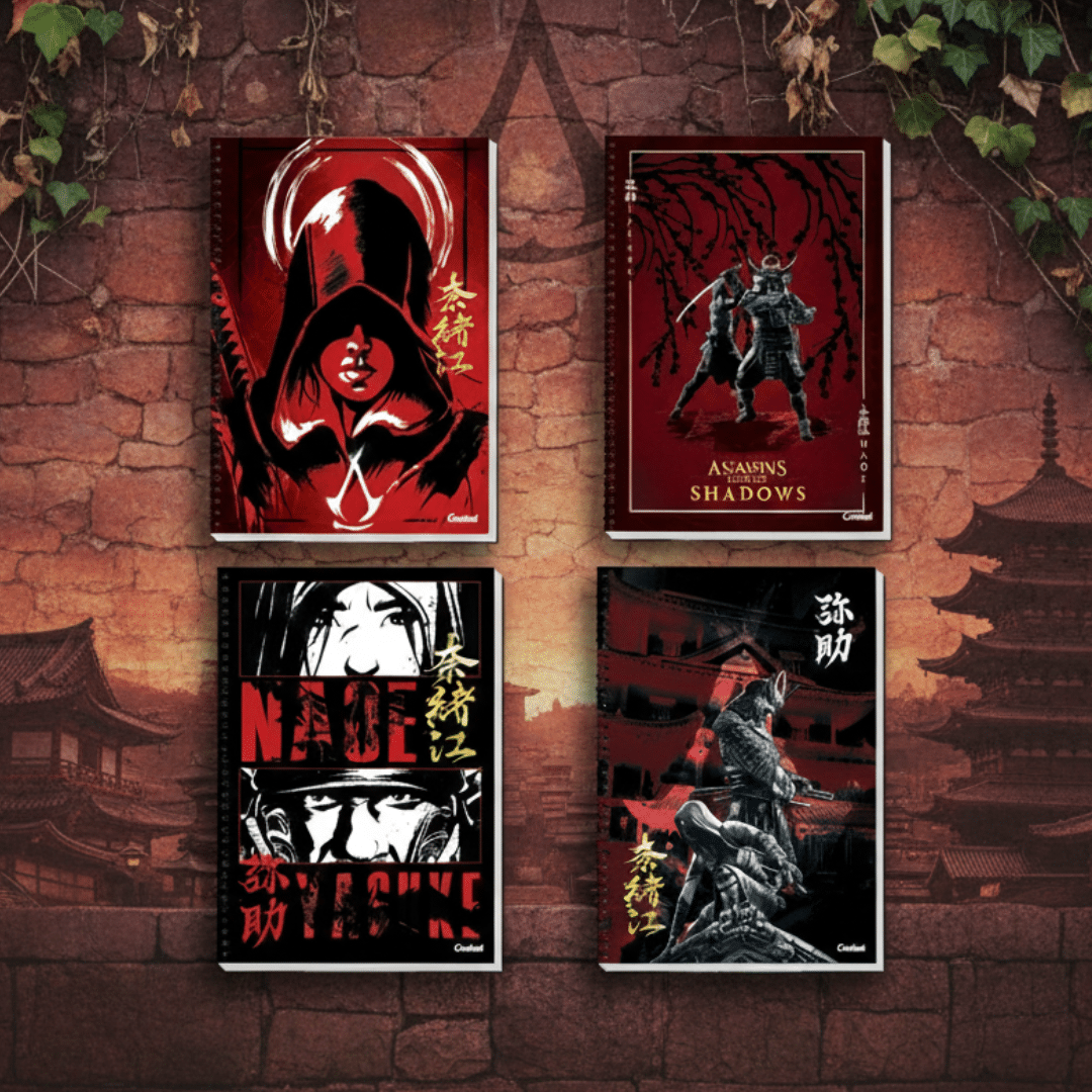 Cópia de Sem nome - 2025-12-03T110649.299 CADERNO UNIVERSITÁRIO ASSASSIN'S CREED | ESPIRAL | 1 MATÉRIA | 80FLS | CAPA DURA - CREDEAL - Imagem 1