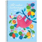 Caderno Universitário Amazzu Capivara e Preguiça | 10 Matérias | Capa Dura | 160fls | Adesivos | Espiral - Foroni - Imagem 3