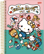 CADERNO UNIVERSITÁRIO HELLO KITTY - 1 MATÉRIA | COM ADESIVOS - JANDAIA - Imagem 6
