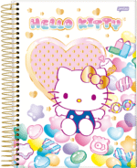 CADERNO UNIVERSITÁRIO HELLO KITTY - 1 MATÉRIA | COM ADESIVOS - JANDAIA - Imagem 5