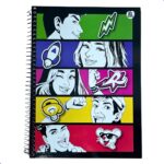 CADERNO UNIVERSITÁRIO "DOS ROSA" - 1 MATÉRIA | CAPA DURA | COM ADESIVOS - ANIMATIVA - Imagem 4