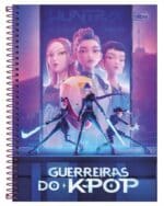 Caderno Universitário Espiral Guerreiras do K-Pop 1 Matéria 80fls - Tilibra - Imagem 3