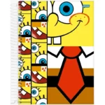 Caderno Universitário Capa Dura 15 Matérias 240 Folhas Bob Esponja - Jandaia - Imagem 5