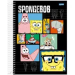 Caderno Universitário Capa Dura 15 Matérias 240 Folhas Bob Esponja - Jandaia - Imagem 4