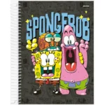Caderno Universitário Capa Dura 15 Matérias 240 Folhas Bob Esponja - Jandaia - Imagem 3