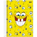 Caderno Universitário Capa Dura 15 Matérias 240 Folhas Bob Esponja - Jandaia - Imagem 6