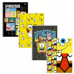 Caderno Universitário Capa Dura 15 Matérias 240 Folhas Bob Esponja - Jandaia