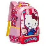Mochila Escolar Hello Kitty Cetim Pelúcia - Xeryus