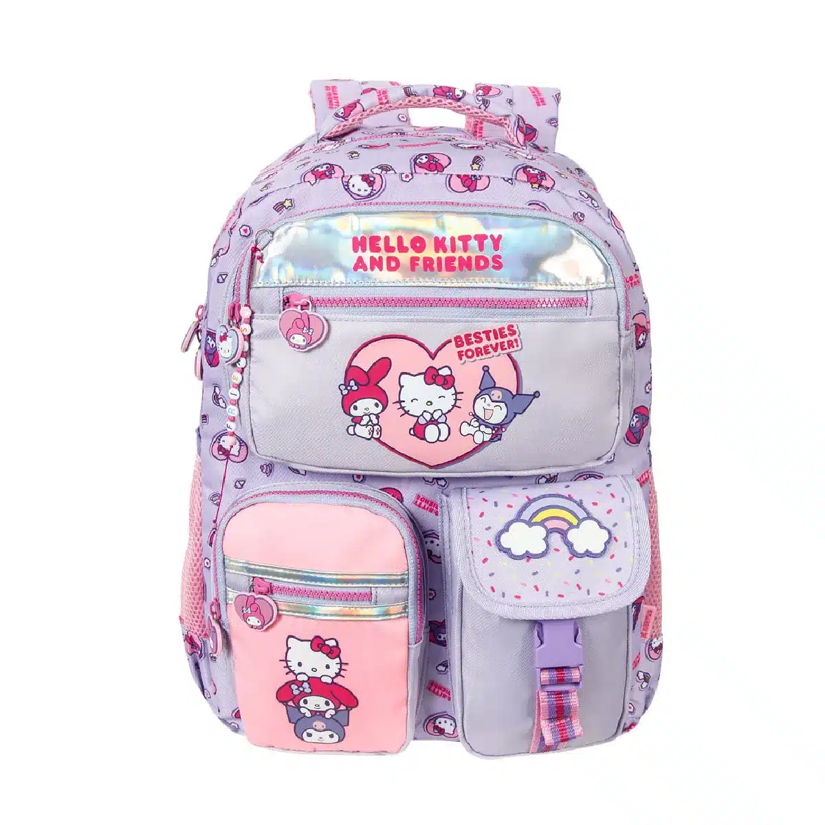 Mochila Escolar Hello Kitty e Amigos - Kuromi e My Melody - Xeryus - Imagem 2