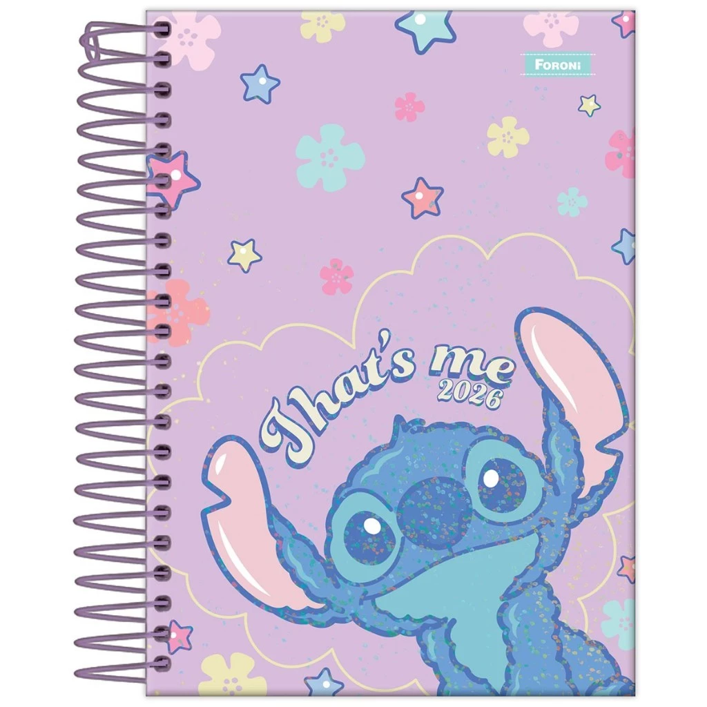 br-11134207-81z1k-mgm7thgoslj9d7 Agenda 2026 Stitch Foroni - Capa Brilhante - Imagem 1